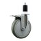 Service Caster 6'' Gray Poly Swivel 1-1/2'' Expanding Stem Caster Total Lock Brake SCC-EXTTL20S614-PPUB-112 - alternate 1